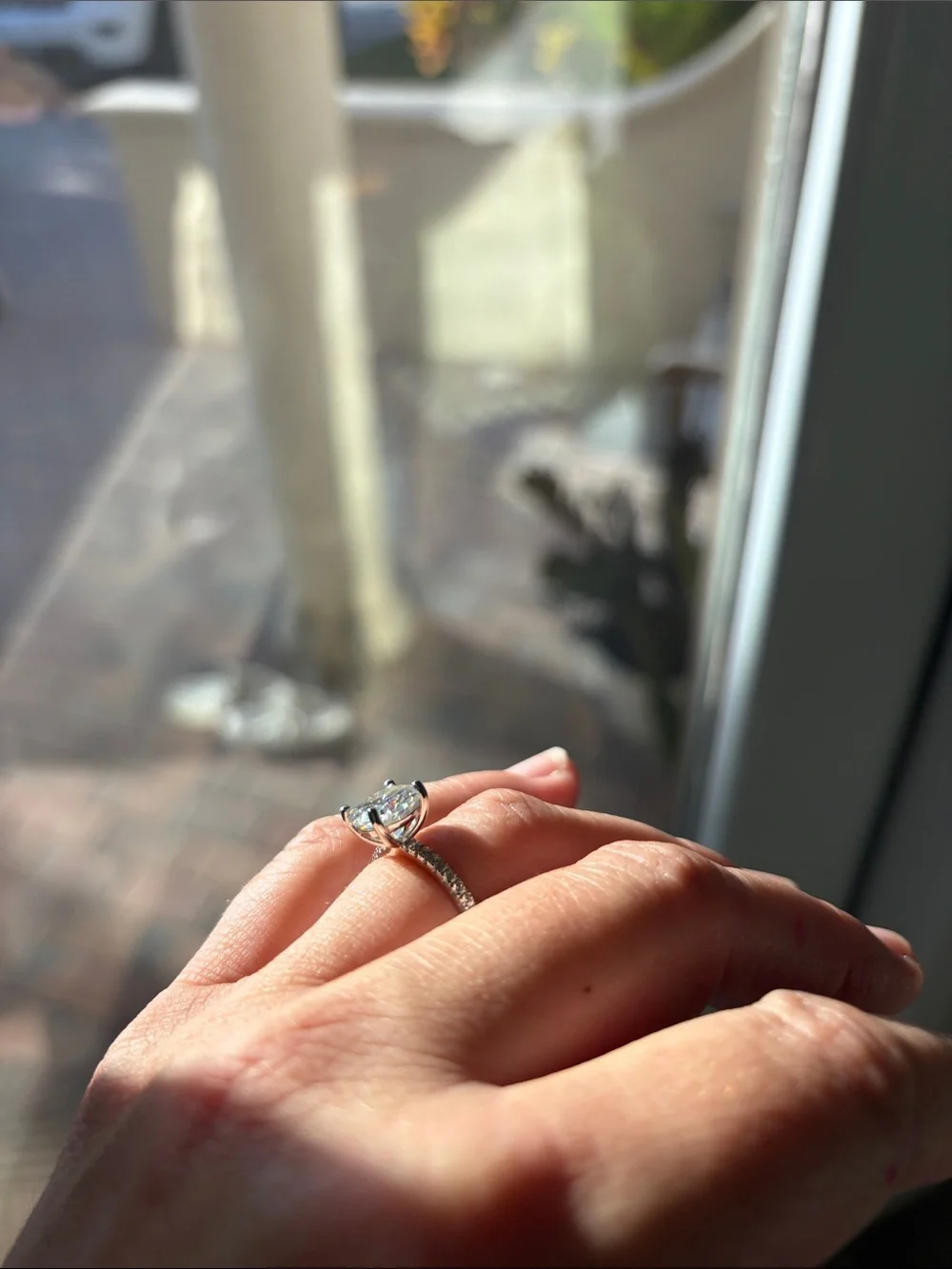 Moissanite ring size 7